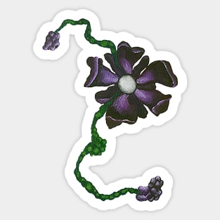 Purple Flower Sticker